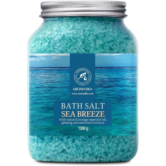 46 Oz Bath Sea Salt - Sea Breeze Salt - Natural Sea Salts - Ideal For Good Slee